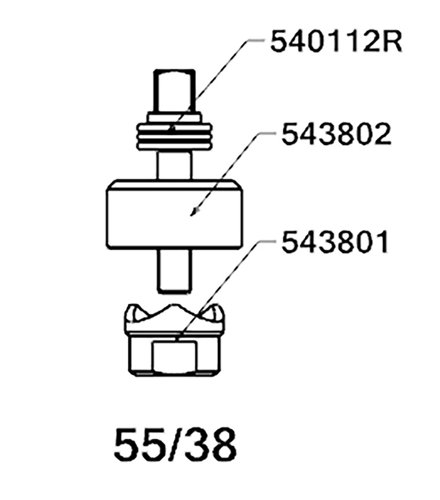 PERFORADOR REDONDO PARA CHAPA  CON RODAMIENTO FORZA SERIE 55